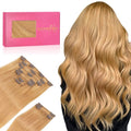 WENNALIFE Clip in Hair Extensions Real Human Hair, 24 Inch 150g 9pcs Human Hair Extensions Clip In, Strawberry Blonde Hair Extensions Clip In Real Hair Coloured Remy Human Hair Extensions