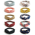 DRESHOW 10 Pack Boho Headbands for Women Girls Criss Cross Elastic Hair Band Twisted Head Wrap Floral Hair Accessories