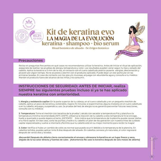 Ritual Botánico Keratina Orgánica | Treatment to Straighten, Repair and Relax Hair | All Natural, Organic & Vegan Ingredients | Product of Colombia | Keratin Small, 120ml/4.05 Fl Oz)