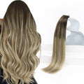 Sunny Hair Tape in Hair Extensions Human Hair Brown Balayage Blonde Tape in Extensions 22 Inch Real Hair Extensions Tape in 20Pcs 50g