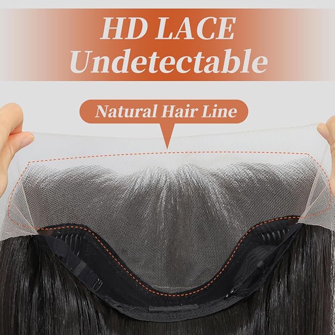 Synthetic Lace Front Wigs Pre Plucked Brown Skunk Stripe Wig 100% Futura Premium 13x4 HD Lace Wigs For Black Women 26 Inch Long Wavy Ready to Wear Beginner Friendly Daily Party Use