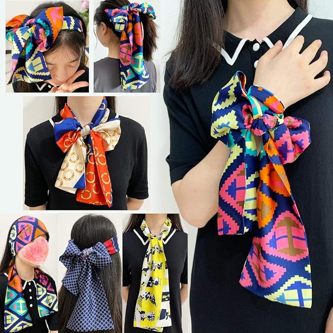 XTREND Satin Edge Laying Scarf Wrap Headband edge Laying Scarf for lace Wigs Non-slip Hair Wrap Satin Wig Grip For Wig
