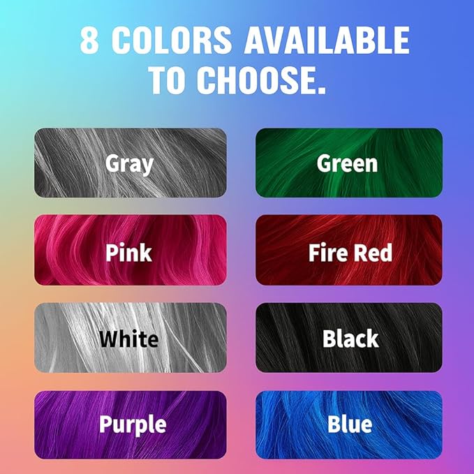 Black Temporary Hair Color Spray for Women Men kids– One Time Use Washable Temporary Hair Spray for Halloween, Cosplay, Parties & Daily Styling