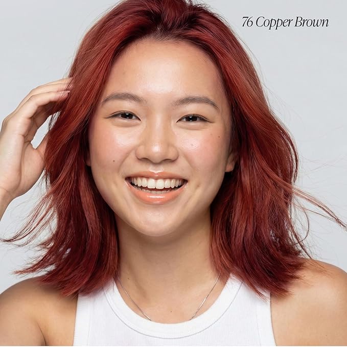 Adore Semi Permanent Hair Color (076 Copper Brown) | Vegan & Cruelty-Free Brown Hair Dye | No Ammonia, No Peroxide, No Alcohol | 4 Fl Oz (Pack of 1)