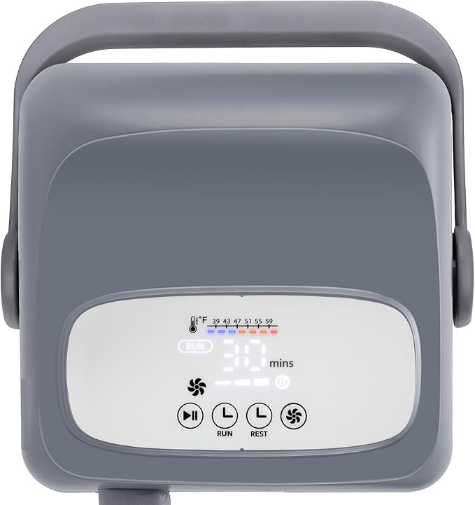 Cold Therapy System, Programable Ice Therapy Machine for Knee, Post-Surgery Continuous Cryotherapy Cold Pack, Including a Insulated Outer Wrap Pad