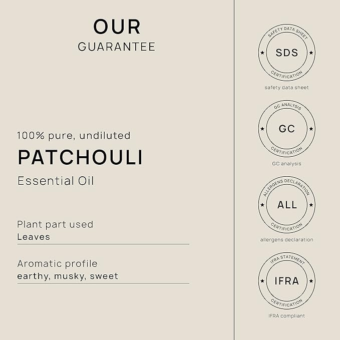 VINEVIDA Pure, Undiluted Patchouli Essential Oil 4 oz