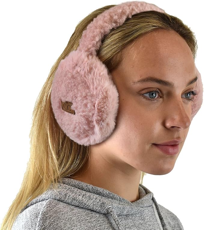 C.C Soft Winter Warm Adjustable Headband Ear Warmer Earmuffs