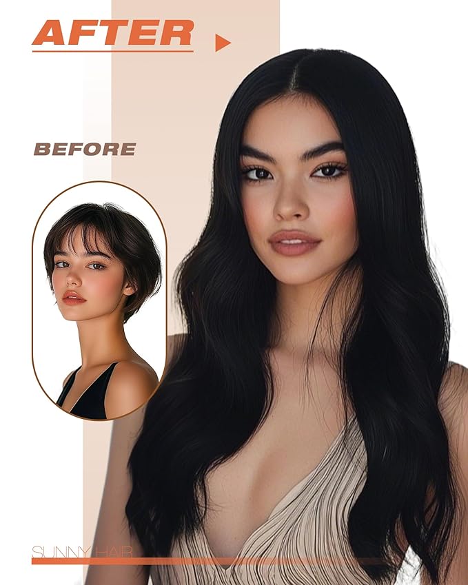 Sunny Hair Tape in Hair Extensions Human Hair 28inch Hair Extensions Real Human Hair Tape in Extensions for Women Jet Black Invisible Remy Hair Natural Straight Skin Weft Double Sided Tape 40pcs 100g