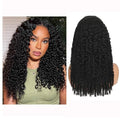 Burmese Curly Human Hair Wig with Spiral End 200% Density 360 Full HD Lace Front Wigs Human Hair Water Wave Wigs for Women 34Inch Pre Plucked with Baby Hair Tiny Knots Natural Black