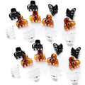 Cobahom Small Hair Claw Clips - 24 Pcs Hair Clips: Mini 1.2 Inch Plastic No-Slip Clips for Thin Hair Styling and Accessories for Women and Girls in Black, Brown, and White