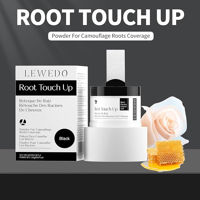 Hairline Powder 24H Stain-Proof, Root Touch Up Hair Color for Gray Coverage,Bald Spot Concealing Hair Shadow Powder for Women & Men,Natural-Looking (Light Brown)