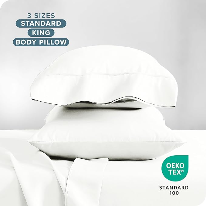 Bare Home Microfiber Pillow Cases - King Size Set of 2 - Cooling Pillowcases - Double Brushed - Ivory Pillowcases 2 Pack - Easy Care (King Pillowcase Set of 2, Ivory)