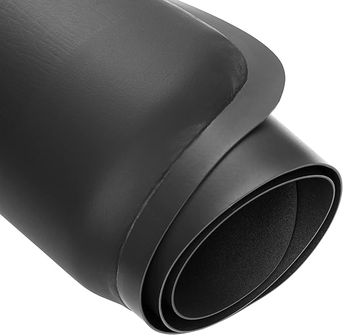 Saloniture 3 ft. x 5 ft. Salon & Barber Shop Chair Anti-Fatigue Floor Mat - Black Semi Circle - 7/8 in. Thick