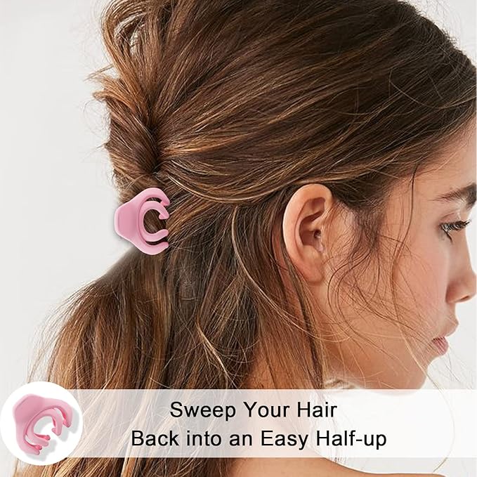MAORULU Hair Clips for Women Girls Kids, 1.5 Inch Mini Hair Jaw Clips, 5 Colors, Pack of 10, with Gift Box
