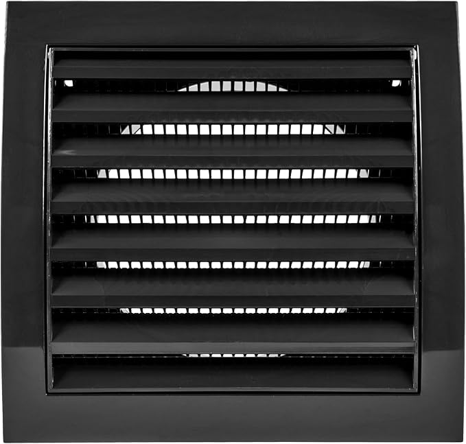 Repa Market 4 Inch White Dryer Vent Hood/Duct Cover for Walls or Ceiling/ABS Plastic Louvered Air Grille with Built-In Mesh Screen/Exhaust and Dryer Vent Covers for Indoor & Outdoor Use