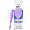 Wet Brush Mini Detangler Hair Brush for Gentle Knot Removal, Compact Travel Size, Soft Bristles for Pain-Free Detangling, Less Breakage, Works on All Hair Types, Limited Edition, Prismatic Glow Purple