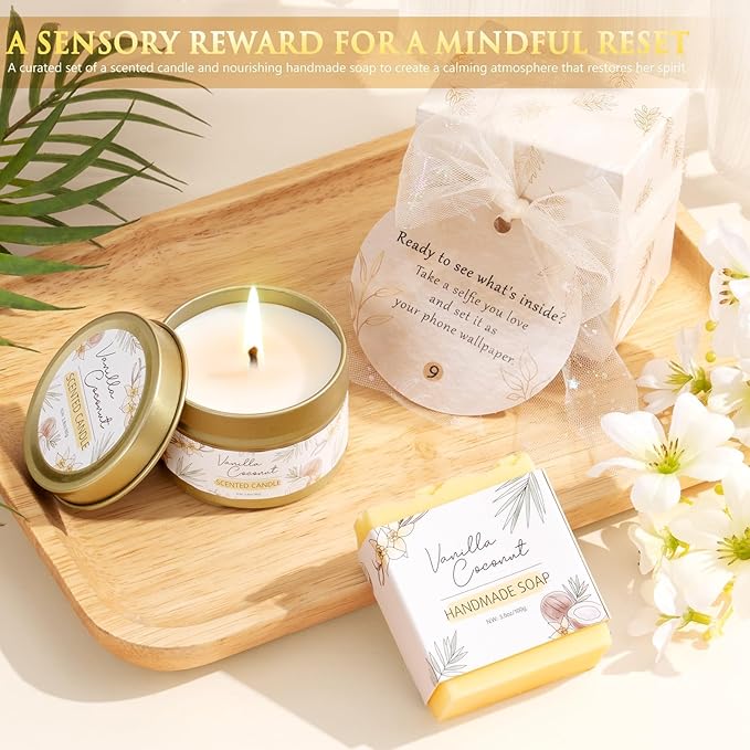 Christmas Gifts for Women & Teenage Girls, 10 Day Self Love Challenge to Unlock 10 Wrapped Spa Gift Baskets, Tween Teen Girl Trendy Stuff Bath Shower Sets Self Care Birthday Gifts Stocking Stuffers