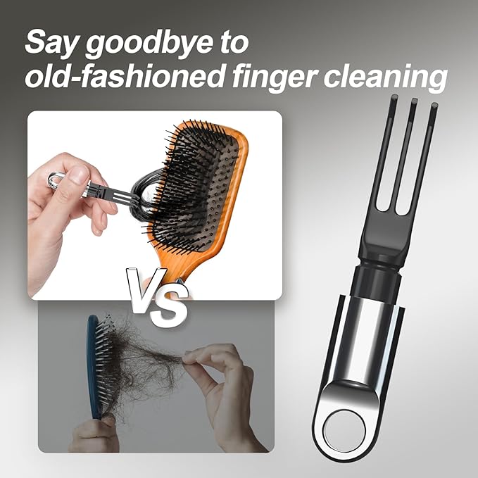 Boar Bristles Hair Brush for Women and Men, Detangling Hair Brush for Smoothing Massage Add Shine, Nylon&Boar Bristles Detangler brush for Hair Healthy (CleanerTool-White)