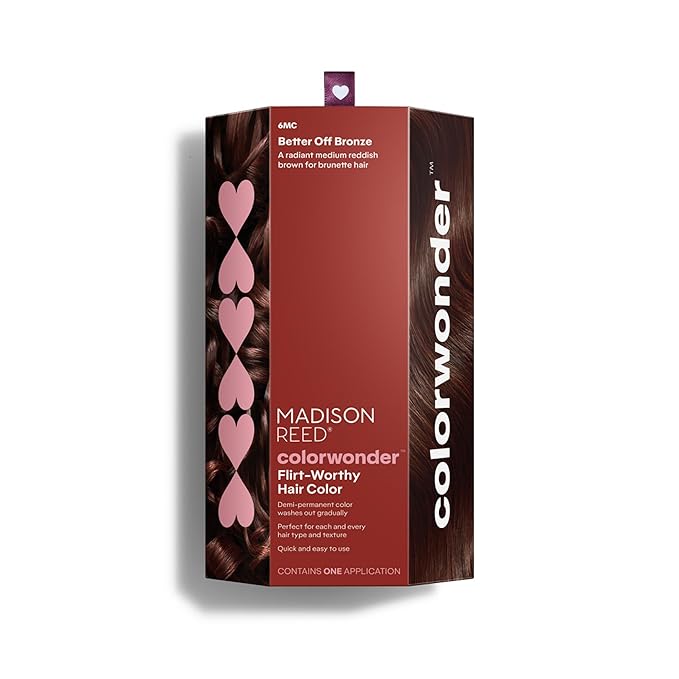 Madison Reed colorwonder Demi-Permanent Hair Color, Effortless At-Home Hair Dye, Ammonia-Free, Cruelty-Free, Better Off Bronze (6MC Medium Auburn Brown), Pack of 1