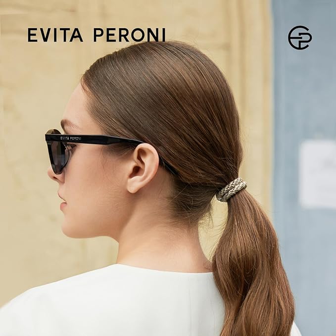 EVITA PERONI 12 Pcs Hair Ties, High Elastic Ponytail Holders, Hair Ties No Damage for Thick Curly Hair Women Men (Sunset Glow)