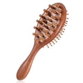 Loc Brush for Dreads Natural Wood Hair Brush Wooden Scalp Massager Loc Comb Wooden Hair Brushes Scalp Comb Detangling, ScalpCare & Frizz Control