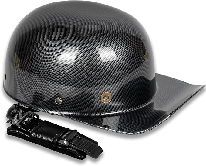 Baseball Style Cap Retro Motorcycle Helmet Unisex-Adult - DOT Approved