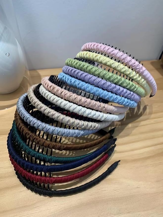 Black fashion headbands for women hair accessories short hair head bands non slip thin hair bands(4 color)