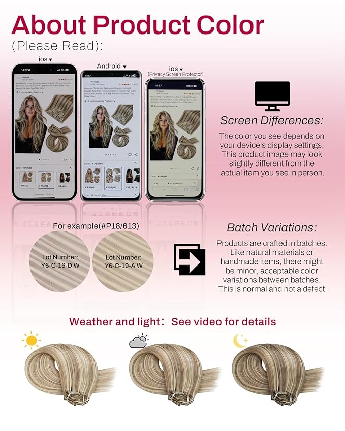 Moresoo Blonde Clip in Hair Extensions Highlights Platinum Blonde with Light Brown Hair Extensions Clip in Straight And Short Double Weft 80g/5pcs 10 inch
