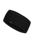 DANISH ENDURANCE Merino Wool Headband, with Thermal Inner Fleece, for Men and Women, Unisex, Black, M/L