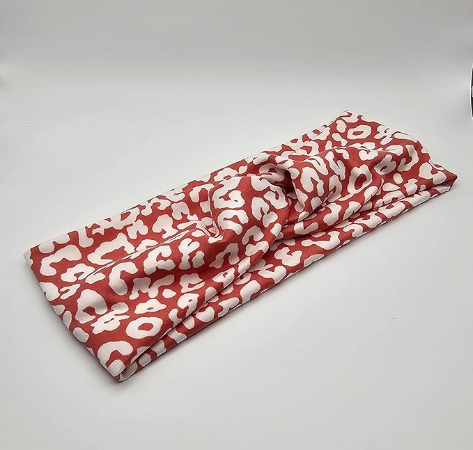 Soft Stretchy Headband, 3-in-1 Versatile Twist Style, One-Piece (Pretty in Pink Animal Print, Adult)