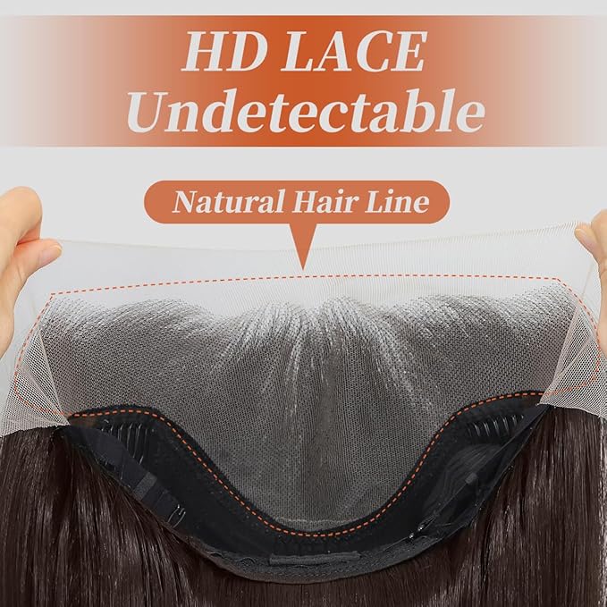 Synthetic Lace Front Wigs Pre Plucked 26 Inch Long Wavy Chocolate Brown 100% Futura Premium 13x4 HD Lace Wigs For Black Women Ready to Wear Beginner Friendly