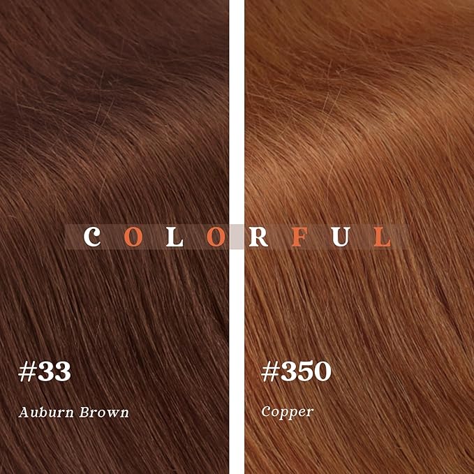 Ve Sunny Clip in Hair Extensions Real Human Hair Double Weft Remy Hair Clip in Extensions Human Hair for Women Full Head Ginger Copper 7pcs 22 inch 120g