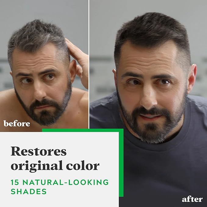 Just For Men Shampoo-In Color (Formerly Original Formula), Mens Hair Color with Keratin and Vitamin E for Stronger Hair - Jet Black, H-60, Pack of 1