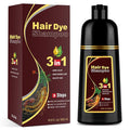 Coffee Hair Dye Shampoo 3 in 1 for Gray Hair Coverage, Hair Color Shampoo for Women Men, Herbal Ingredients Instant Champu Para Canas (16.9 Oz)