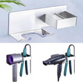 Hair Straightener Holder for Wall, Adhesive Straightener Holder, Blow Dryer Holder Wall Mounted, Stainless Steel Hair Dryer Holder Curling Iron Organizers Storage, Bathroom Hair Tools Holder