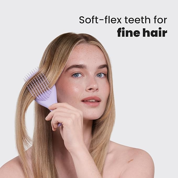 Tangle Teezer Fine & Fragile Ultimate Detangler Brush, Dry & Wet Hair Brush to Detangle & Reduce Breakage, Hypnotic Heather
