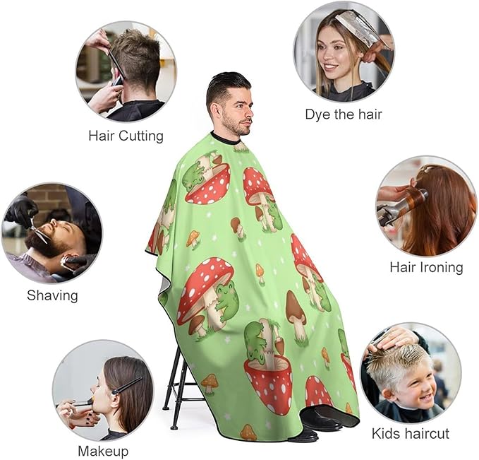 Hairdresser Cape with Neck Clasp for Coloring/Perming/Styling