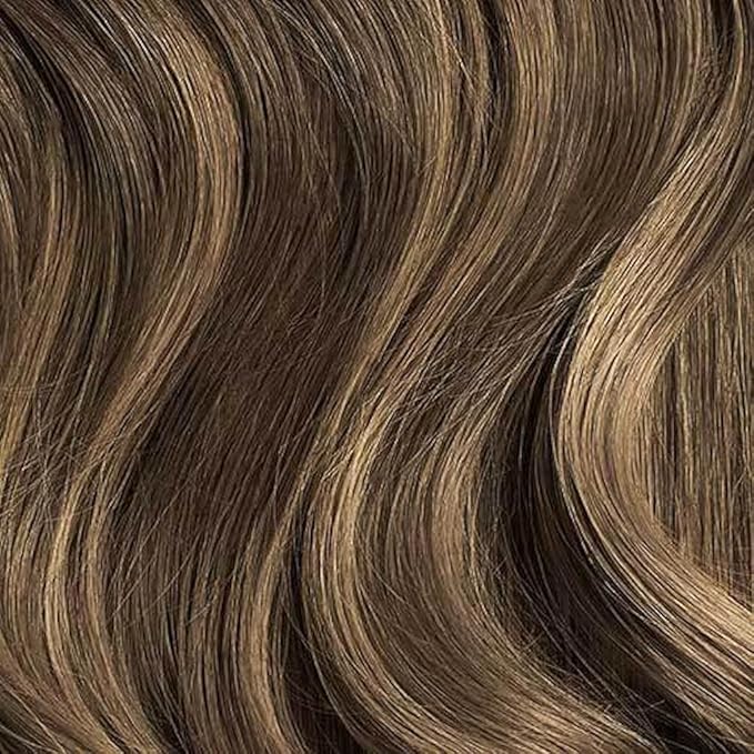 Luxy 100% Remy Human Hair – Halo Clip-In Hair Extensions –Natural Looking Volume & Length - One-Piece - Easy 5-Min Application 180 grams 20" Ash Brown Balayage