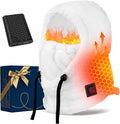 Heated Balaclava Cold Winter Gifts for Women Rechargeable 6000 mAh Battery Packs Warm Gift