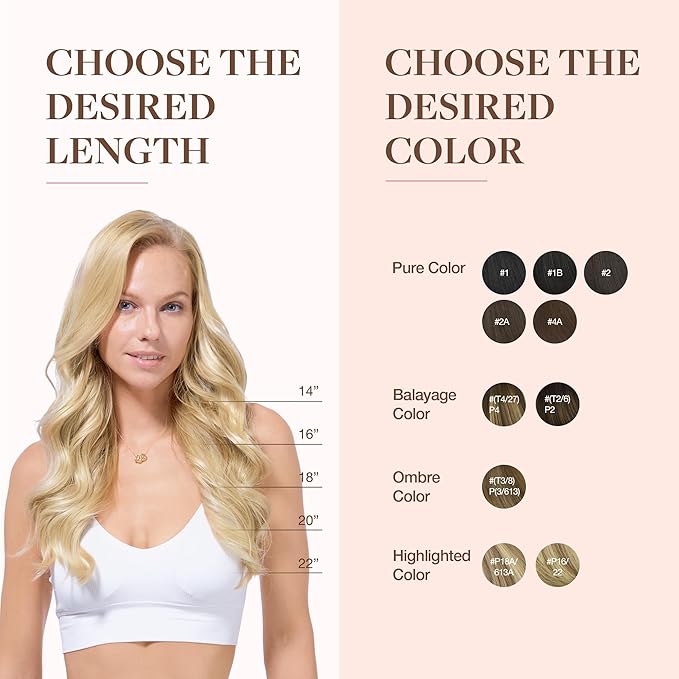GOO GOO Clip in Hair Extensions Real Human Hair, Remy Human Hair Extensions Clip ins for Women, Natural Human Hair, 16inch 110g 7Pcs, 18D/22F Dirty Blonde Highlights
