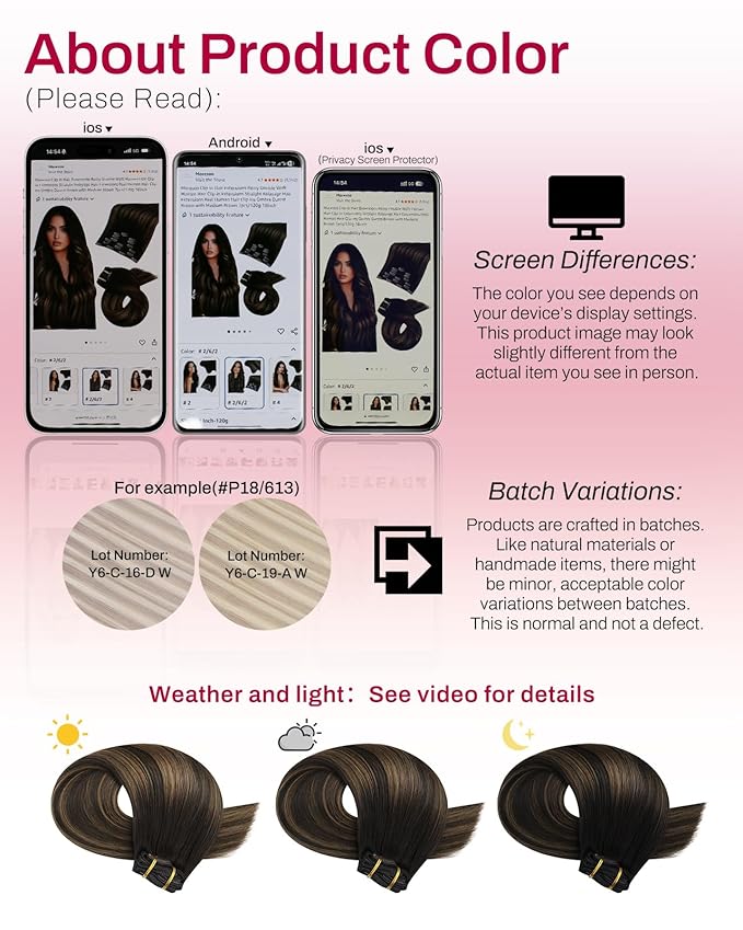 Moresoo Clip in Hair Extensions Real Human Hair Balayage Dark Brown with Chestnut Brown 5pcs 80g Remy Straight Invisible Double Weft Ombre Human Hair Clip in Extensions 20inch