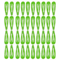 40 Pcs 2 Inch green Metal Snap Hair Clips No Slip Hair Barrettes For Women Hair Accessories(Green)