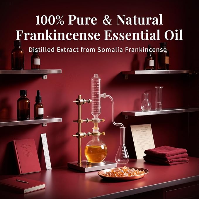 SU JUABA Frankincense Essential Oil 4 Fl Oz,100% Pure Frankincense Oil for Skin, Diffuser, Aromatherapy -118ml