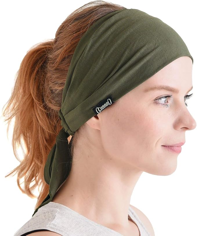CHARM Japanese Headband Pirate Bandana - Men Ninja Head Wrap Women Hair Band