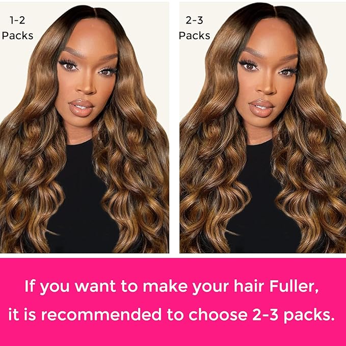 Lashey Seamless Clip in Hair Extensions Human Hair Ombre Natural Black to Medium Auburn 110g 7pcs 22 Inch Clip in Hair Extensions for Women Body Wave Remy Human Hair Extensions