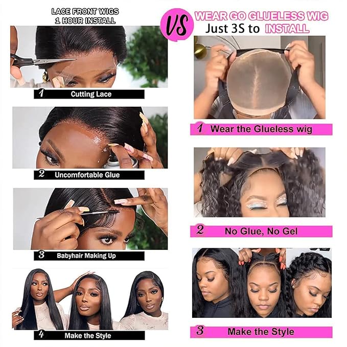 4x4 Wear and Go Kinky Curly Wig Human Hair Pre Plucked Pre Cut HD Lace Closure Wigs for Black Women 180% Density Curly Lace Front Wigs Human Hair (natural color 20 inch)