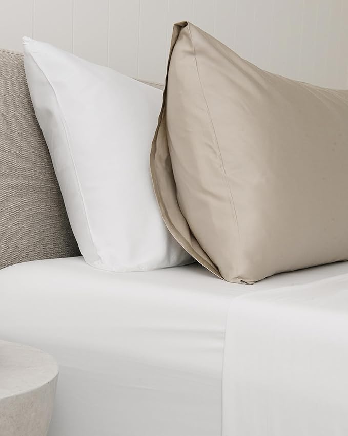 Cozy Earth Standard Pillowcases Set of 2 - Made of 100% Viscose from Bamboo, Ultra-Soft & Luxury, Woven from Naturally Breathable & Lightweight Fabric - Driftwood