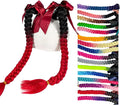 2PCS Helmet Pigtail Motorcycle Helmet Ponytail Bicycle Helmet Braids Hair Tails Used for Any Helmets/Suction Cup Reusable Design 2PCS(Helmet Not Included)