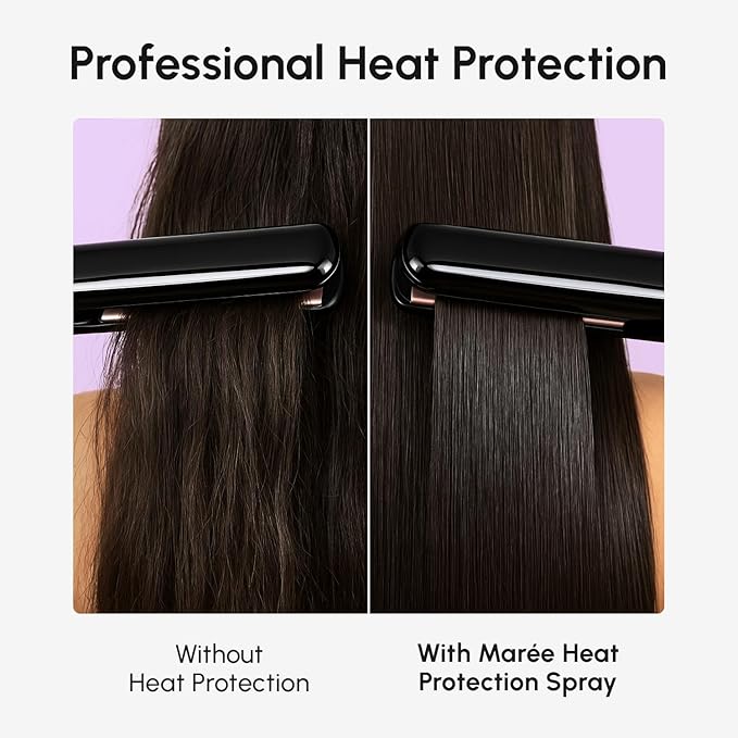 MAREE 10-in-1 Heat Protection Spray for Hair – Heat Protectant for Hair with Keratin, Collagen & Argan Oil – Frizz Control Hair Spray Women Care Product – Anti Frizz Protector de Calor para el Cabello