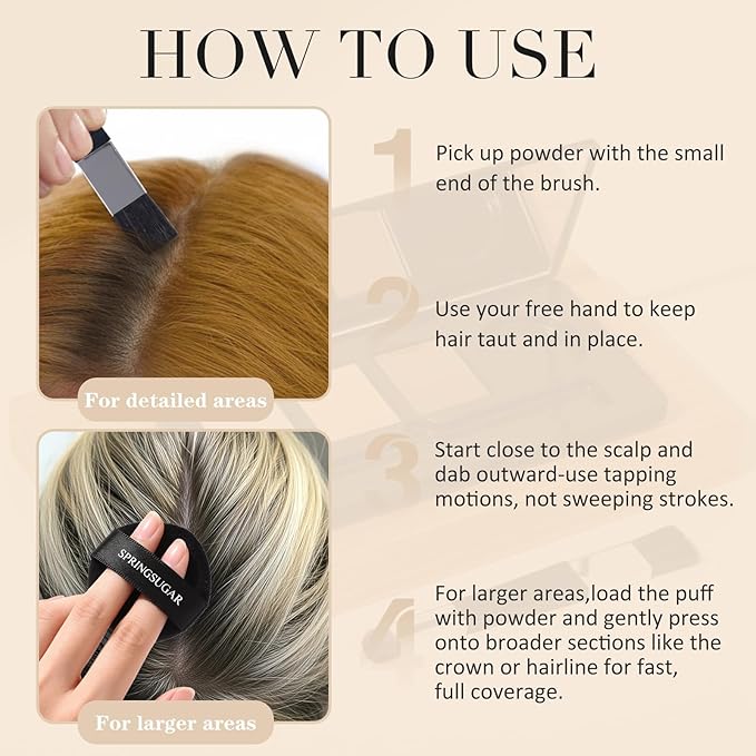 Root Touch Up Hair Color – 3 Color Blendable Hairline Powder for Gray Coverage, Root Cover Up & Thinning Edges – 48H Sweat Resistant, Natural Finish for Women & Men – Blonde